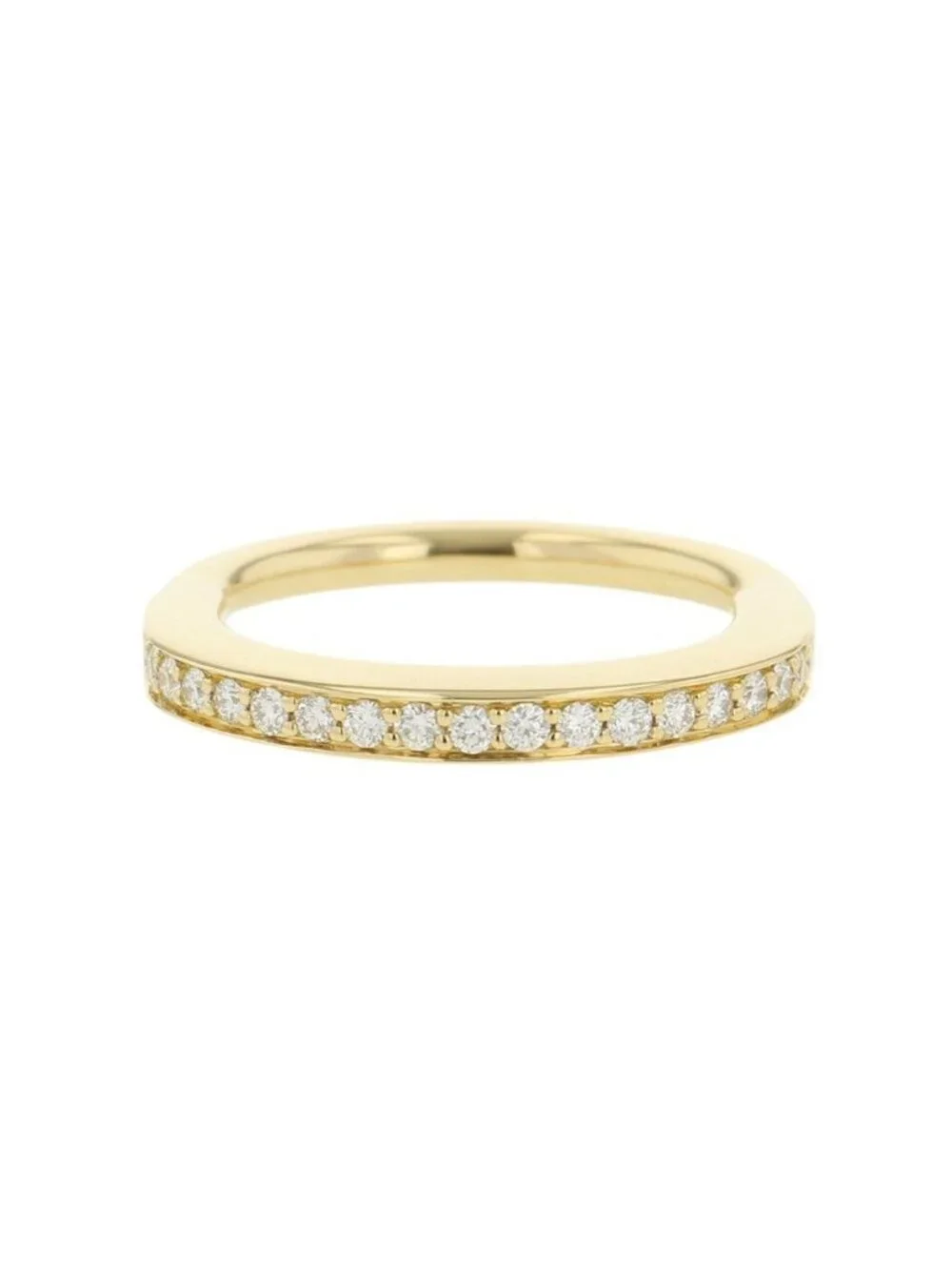 Tiffany & Co Ring Lock Diamond Ct 18k Yellow Gold